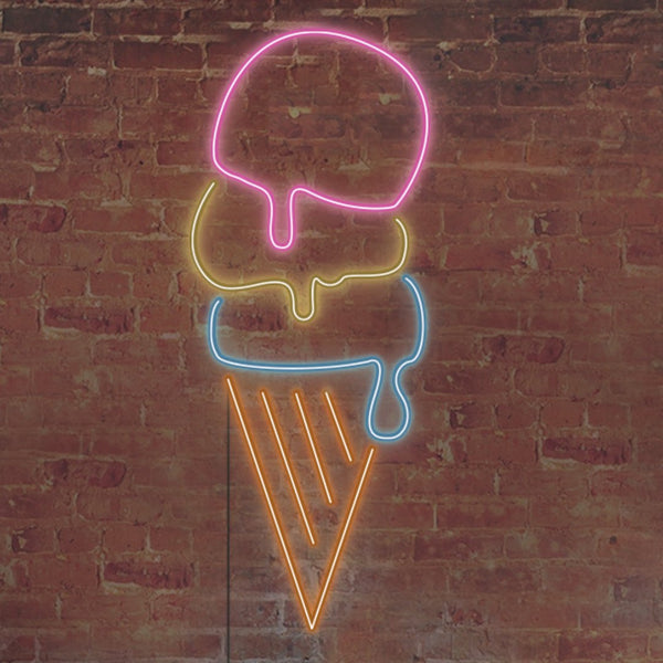 LED neonová dekorace 'Gelato' - reklamní LED cedule na zeď