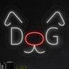 LED neon nápis a dekorace 'Dog' - pes - neonové světlo na zeď