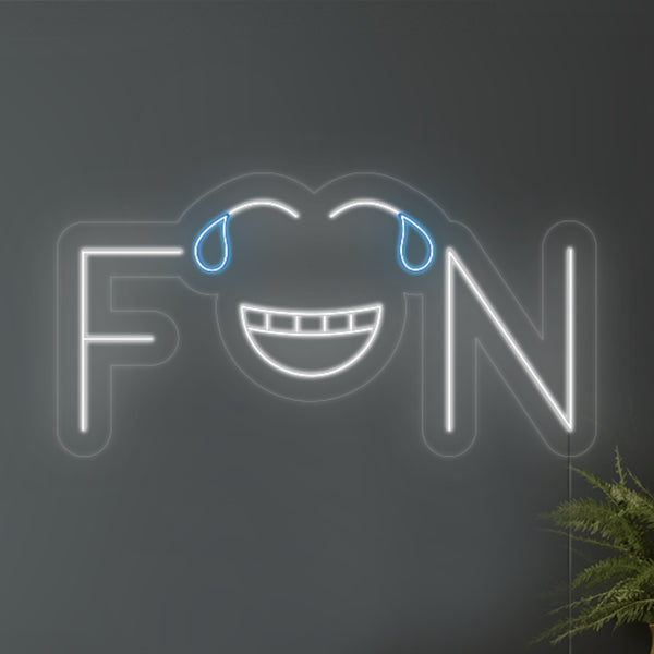 LED Neon 'Fun smile emoji'