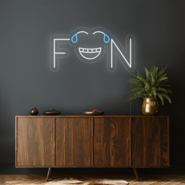 LED Neon 'Fun smile emoji'