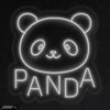 LED neon nápis a dekorace 'Panda' - neon světlo na zeď