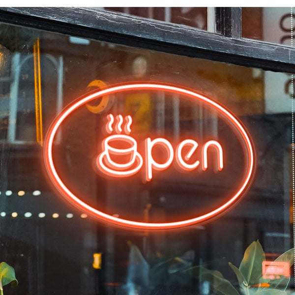 LED Neon - Cafe 'Open'