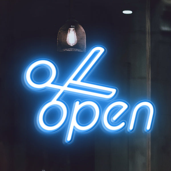 LED Neon - Nůžky 'Open'