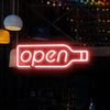 LED Neon - Drink wine 'Open'